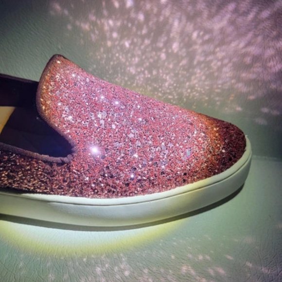 Birdies Special Edition "The Swift" Pink Rose Sparkle Slip On Sneakers - Picture 4 of 13